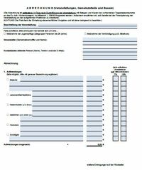 Vorschau Abrechnung Events
