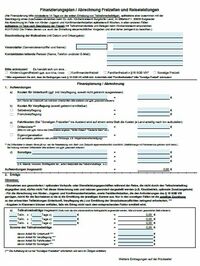 Vorschau Freizeitabrechnung