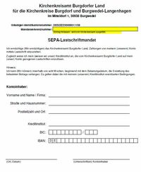 SEPA Lastschriftmandat