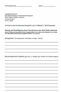 Antrag Diakoniefonds