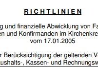 Richtlinien für Freizeiten